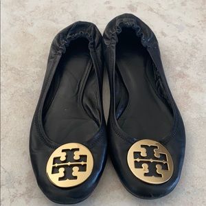 Tory Burch Black Reva Flats Size 10